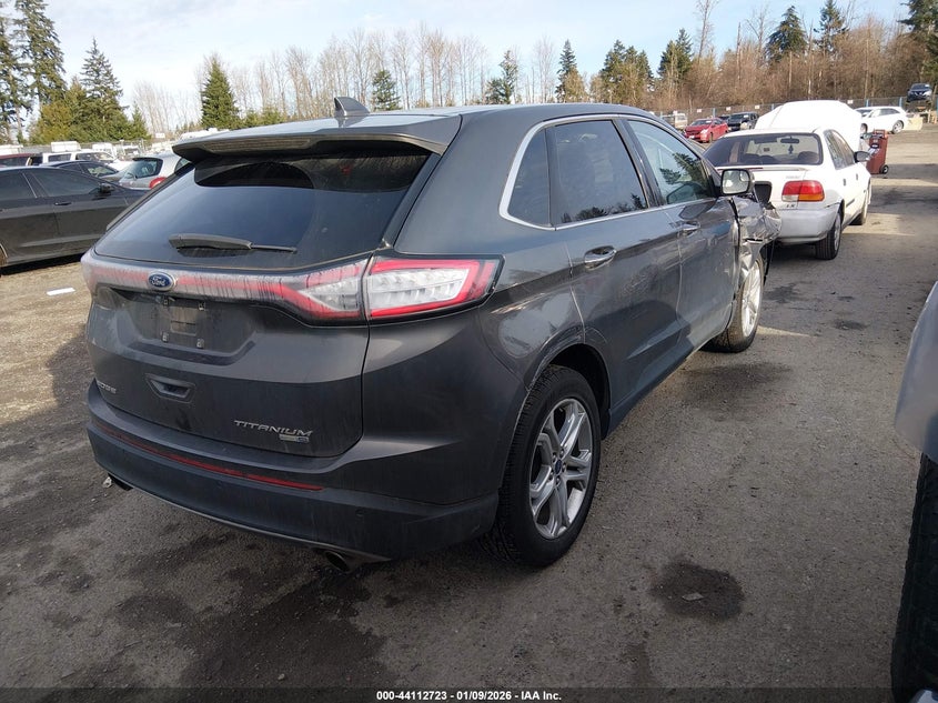 Vin: 2fmpk4k96hbb57789, lot: 44608619, ford edge titanium 20174