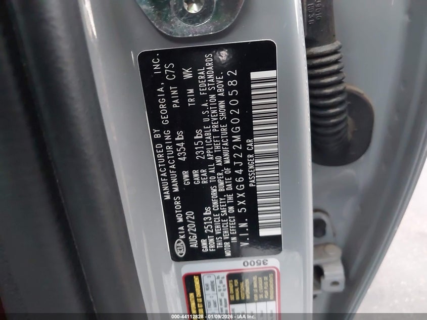 2021 Kia K5 Gt-Line VIN: 5XXG64J22MG020582 Lot: 44112828