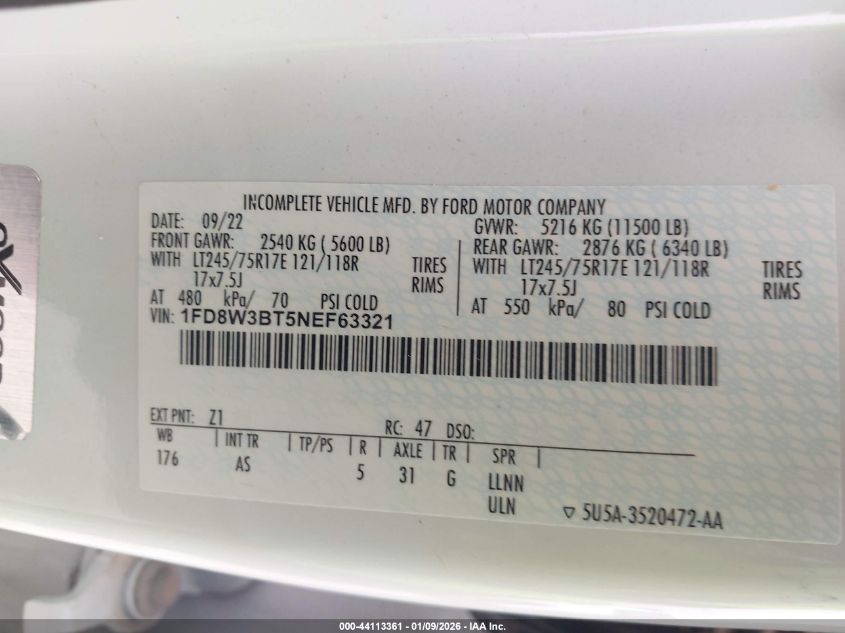 2022 Ford F-350 - 1FD8W3BT5NEF63321