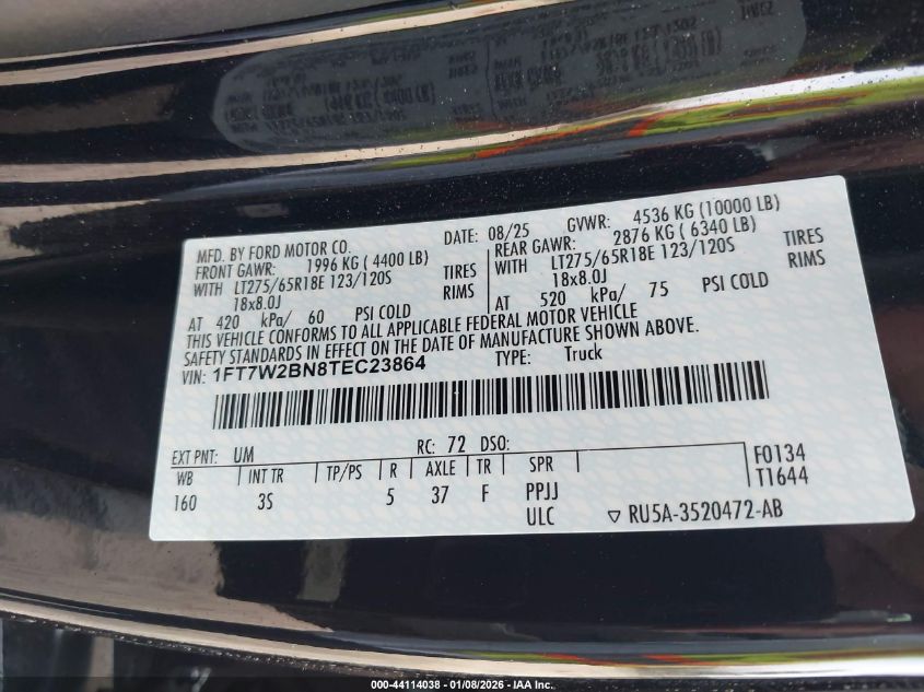 2026 Ford F-250 - 1FT7W2BN8TEC23864