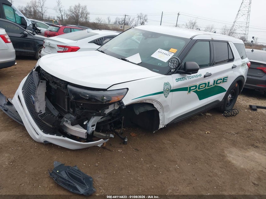 Vin: 1fm5k8ab6lgd18470, lot: 44610319, ford police interceptor utility 20202