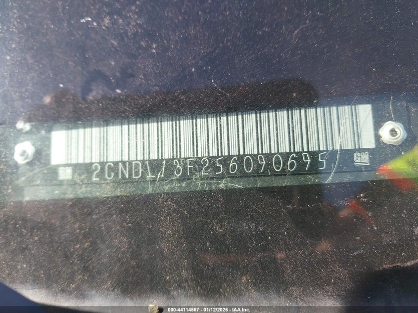 2005 Chevrolet Equinox Ls VIN: 2CNDL13F256090695 Lot: 44114567