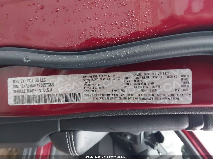 2025 Jeep Grand Cherokee - 1C4RJHAG1S8657389