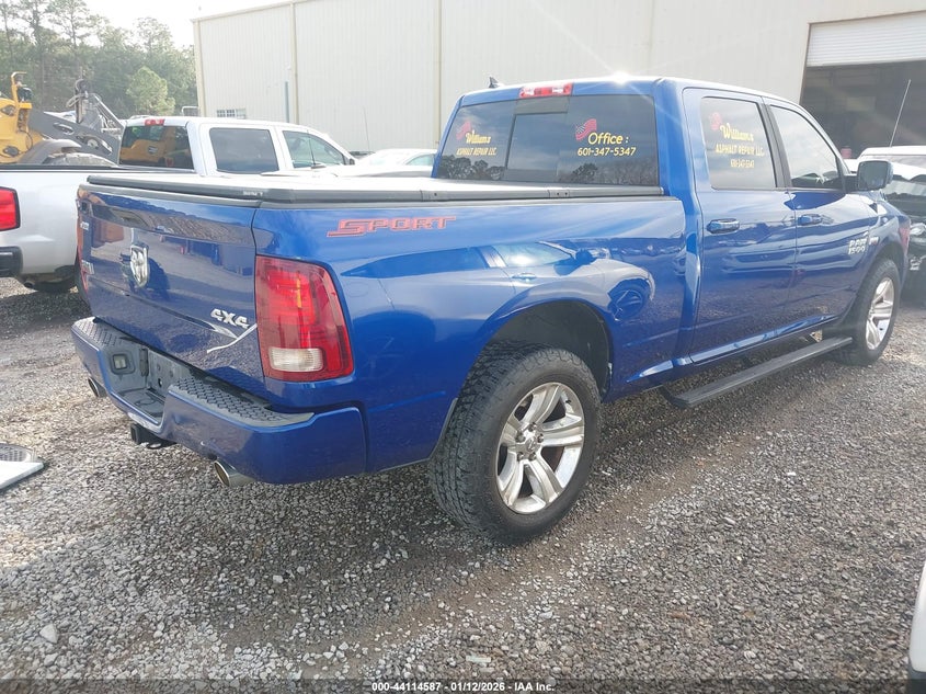 Vin: 1c6rr7ut5gs124720, lot: 44610483, ram 1500 sport 20164