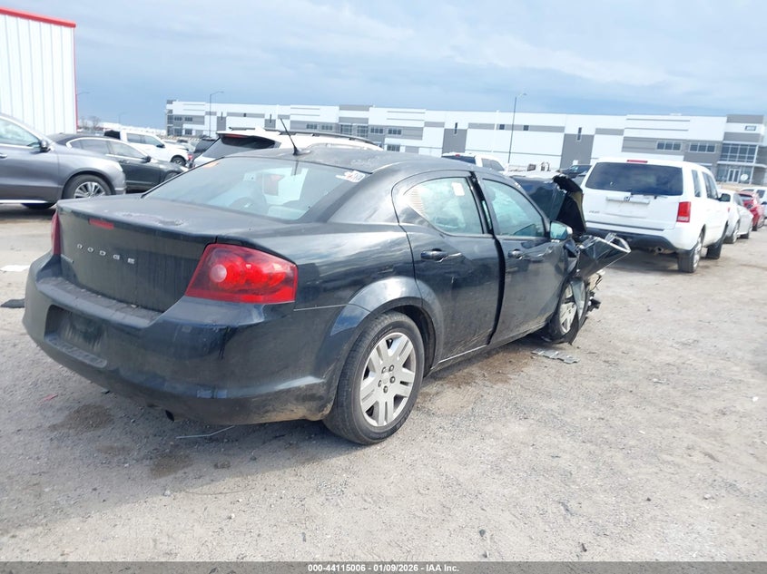Vin: 1c3cdzab6cn177296, lot: 44610902, dodge avenger se 20124