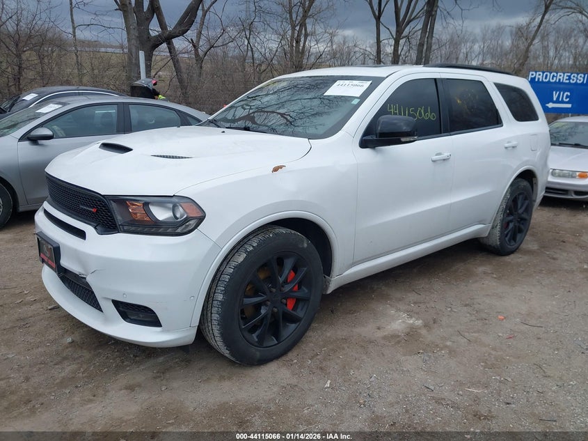 Vin: 1c4sdjct9jc160838, lot: 44610962, dodge durango r/t awd 20182