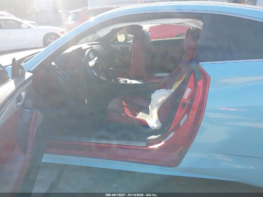 2017 Infiniti Q60 3.0T Red Sport 400 VIN: JN1FV7EK5HM610790 Lot: 44115227