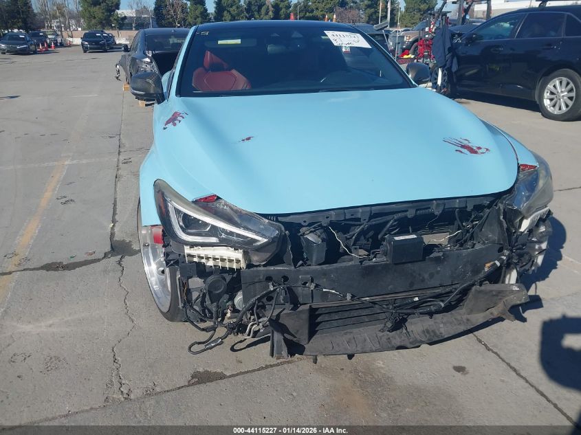 2017 Infiniti Q60 3.0T Red Sport 400 VIN: JN1FV7EK5HM610790 Lot: 44115227