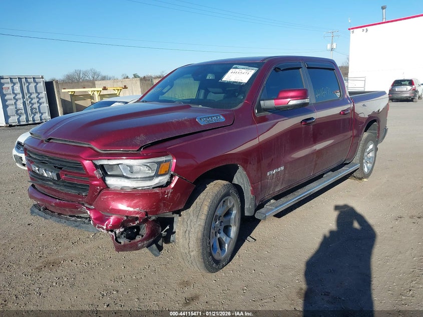Vin: 1c6srfft4kn596987, lot: 44611367, ram 1500 big horn/lone star  4x4 5'7 box 20192