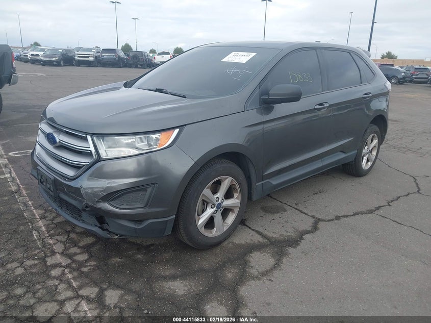Vin: 2fmpk3g93jbc15396, lot: 44611730, ford edge se 20182