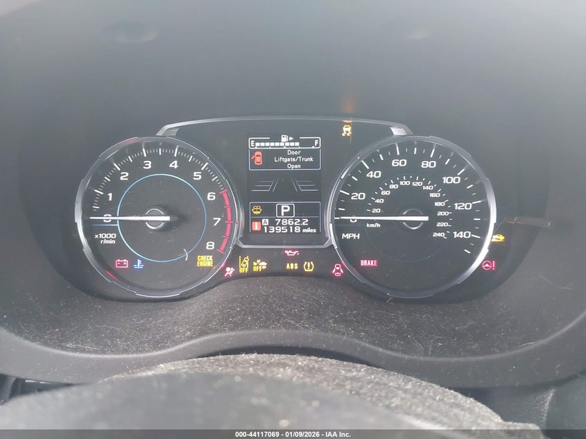 2017 Subaru Forester 2.5I Touring VIN: JF2SJAWC7HH555376 Lot: 44117069