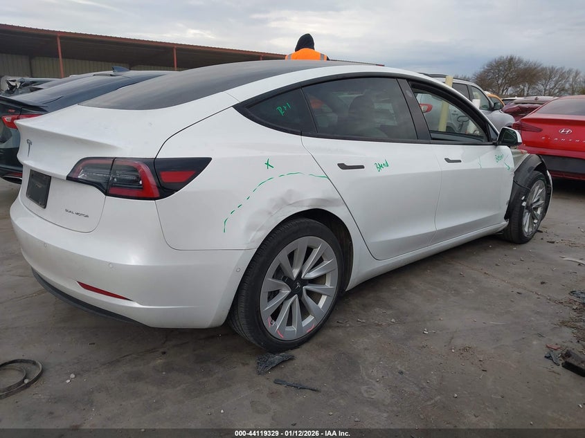VIN 5YJ3E1EBXNF179798 2022 TESLA MODEL 3 LONG RANGE DUAL MOTOR ALL-WHEEL DRIVE