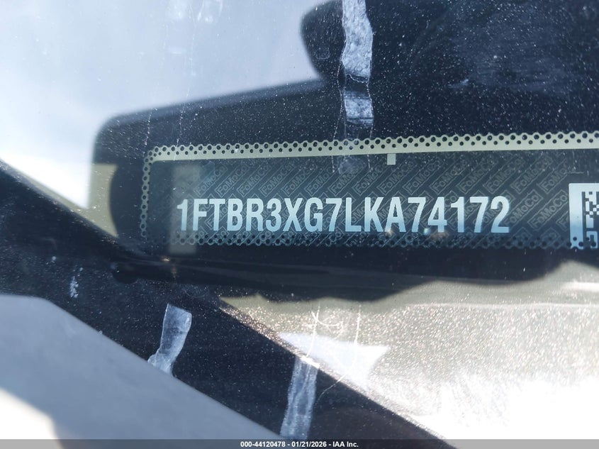 VIN 1FTBR3XG7LKA74172 2020 FORD TRANSIT-250 CARGO VAN