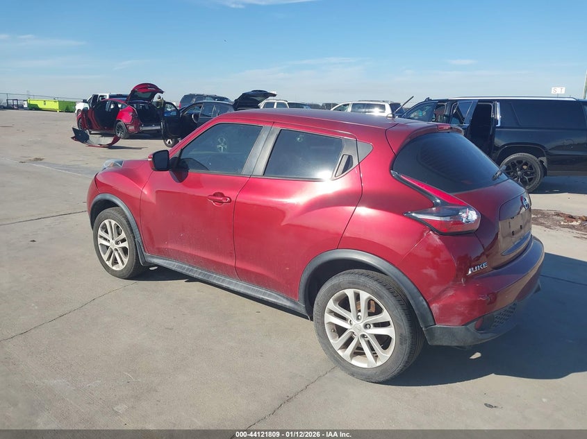 Vin: jn8af5mr6ft501848, lot: 44617718, nissan juke sv 20153