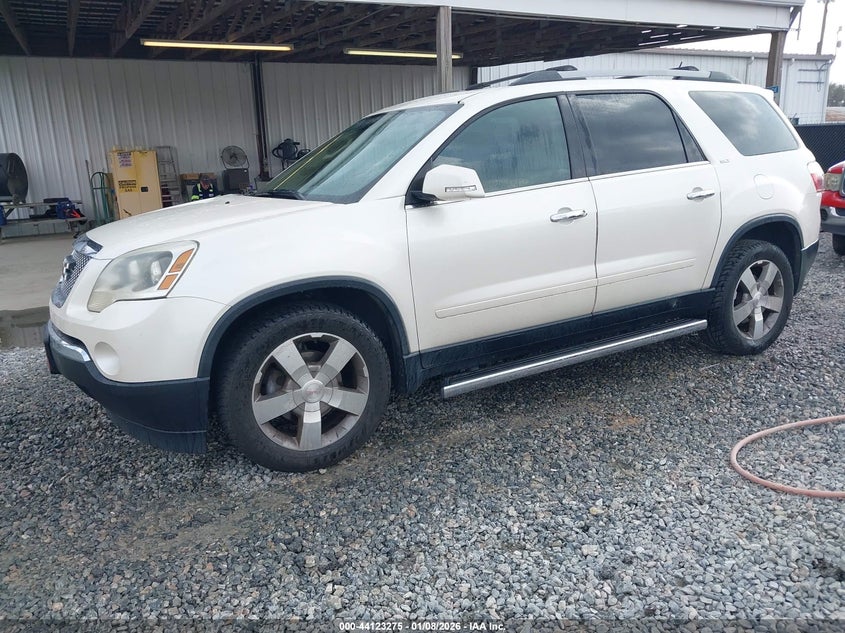 2012 Gmc Acadia 3.6 Slt-1 white Lot 111044123275 Vin 1GKKRRED0CJ321005