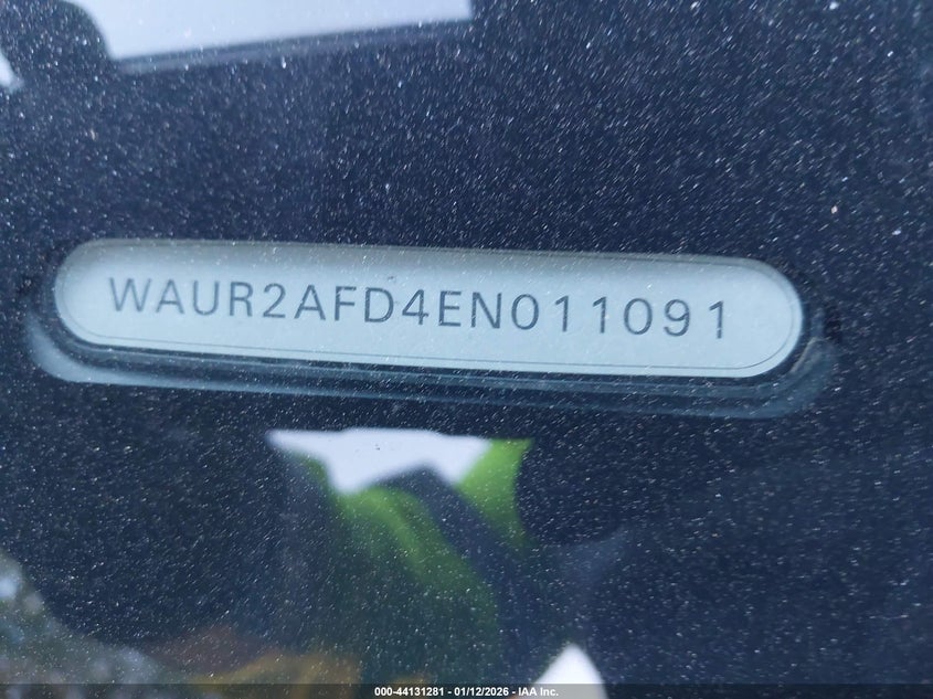 2014 Audi A8 L 4.0T VIN: WAUR2AFD4EN011091 Lot: 44131281