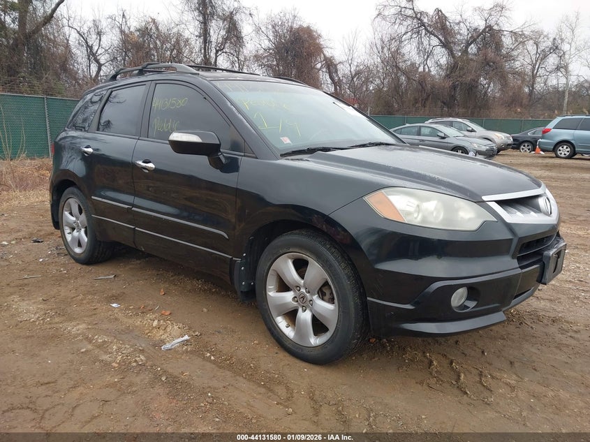 2008 ACURA RDX Black VIN: 5J8TB18278A002130