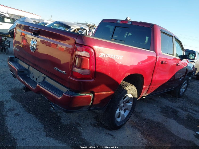 Vin: 1c6srfft5pn589618, lot: 44629484, ram 1500 big horn  4x4 5'7 box 20234