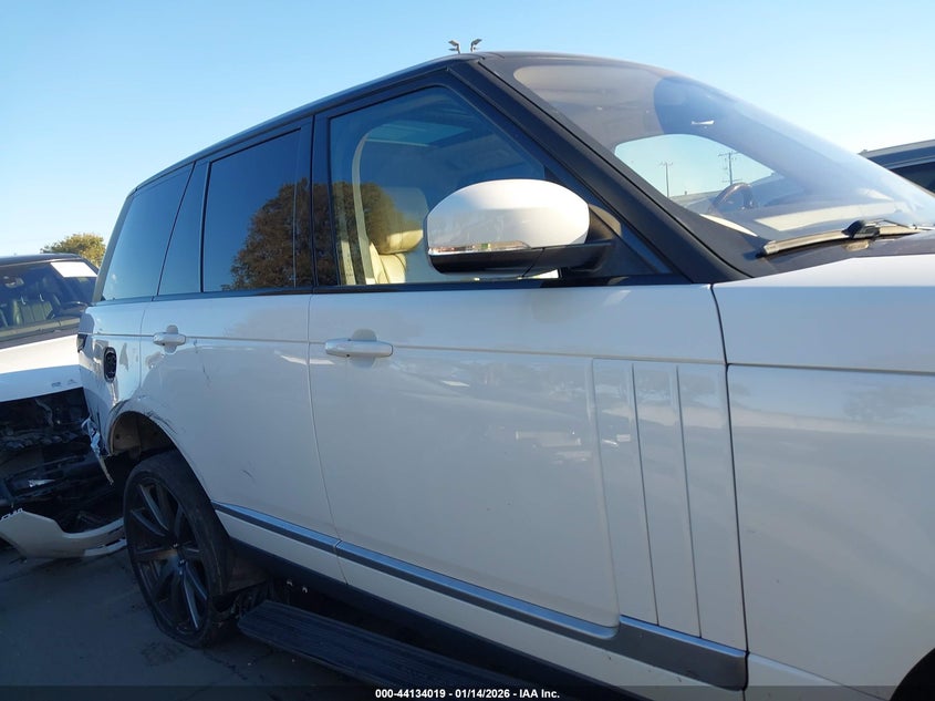 2016 Land Rover Range Rover 3.0L V6 Supercharged Hse VIN: SALGS2VFXGA273882 Lot: 44134019