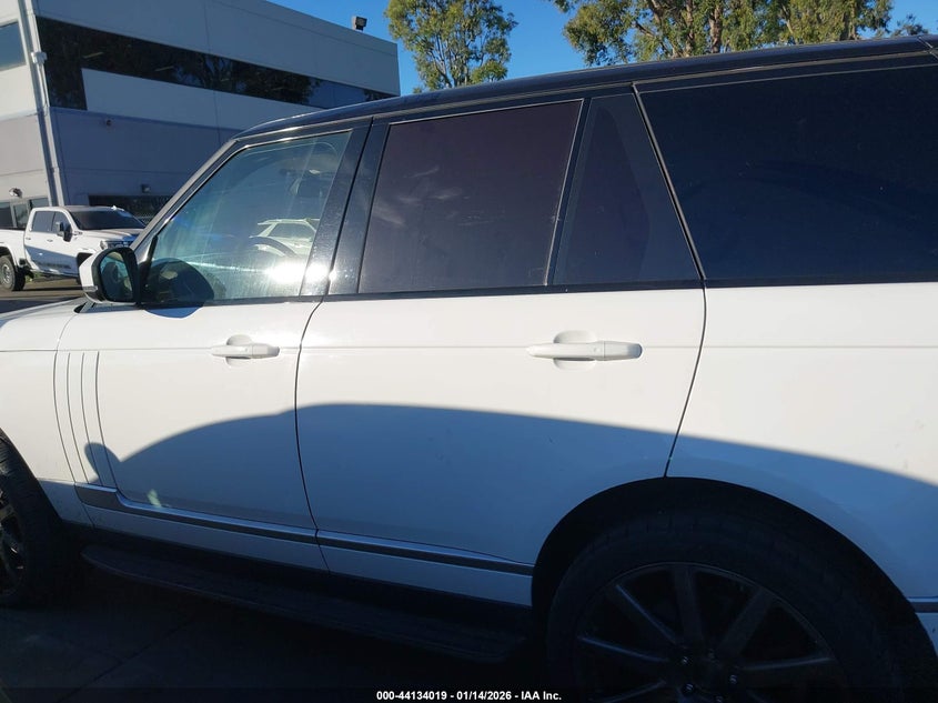 2016 Land Rover Range Rover 3.0L V6 Supercharged Hse VIN: SALGS2VFXGA273882 Lot: 44134019