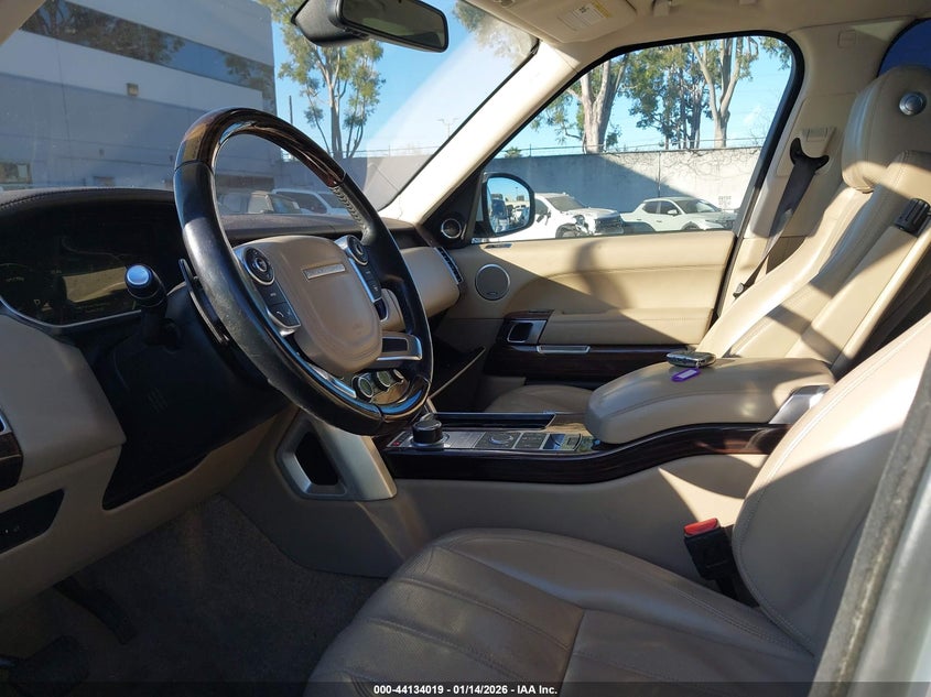 2016 Land Rover Range Rover 3.0L V6 Supercharged Hse VIN: SALGS2VFXGA273882 Lot: 44134019