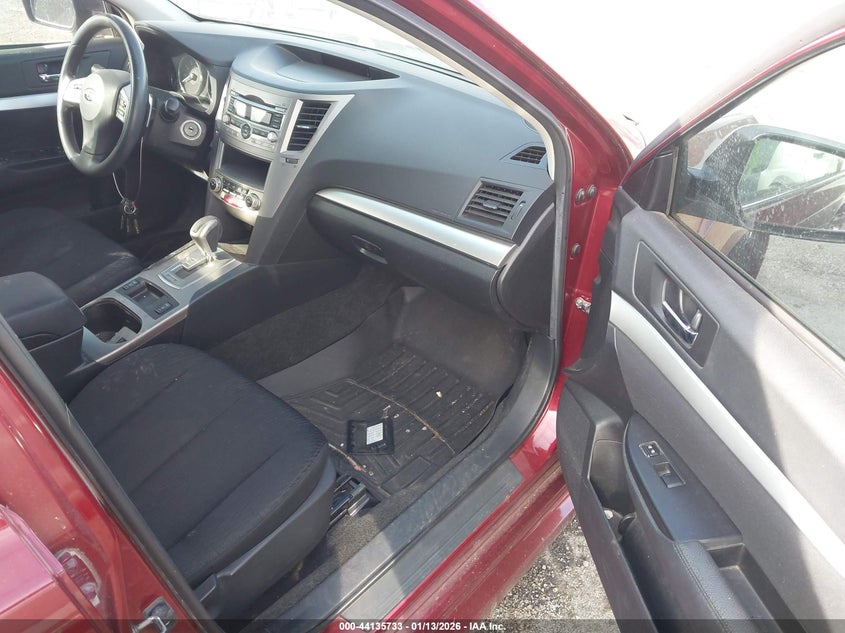 2012 Subaru LEGACY 2.5 2.5I red Lot 111044135733 Vin 4S3BMCA60C3003856
