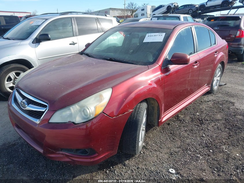 2012 Subaru LEGACY 2.5 2.5I red Lot 111044135733 Vin 4S3BMCA60C3003856