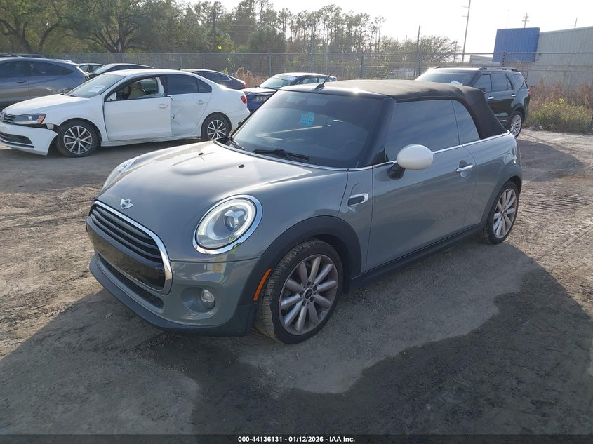 Vin: wmwwg5c31h3c99582, lot: 44632061, mini convertible cooper 20172