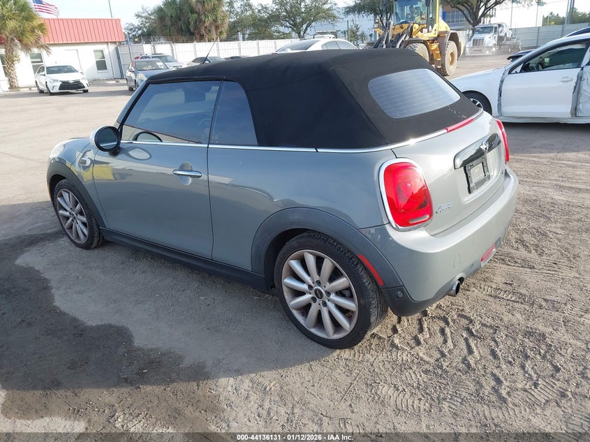 Vin: wmwwg5c31h3c99582, lot: 44632061, mini convertible cooper 20173