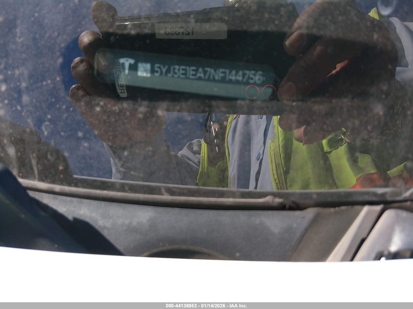 2022 Tesla Model 3 Rear-Wheel Drive VIN: 5YJ3E1EA7NF144756 Lot: 44136953