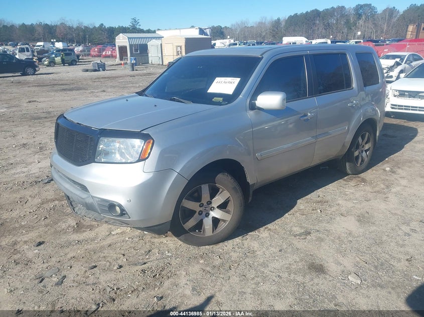 2012 Honda Pilot 3.5 Touring Silver Lot 111044136985 Vin 5FNYF4H92CB055311