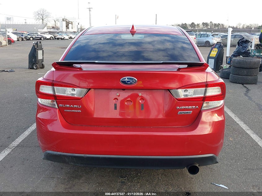 2017 Subaru Impreza 2.0I Sport VIN: 4S3GKAL6XH1625333 Lot: 44137327