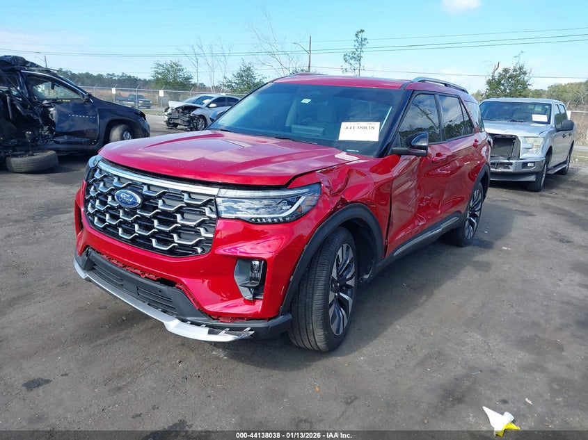 Vin: 1fmuk8hh6sgb26924, lot: 44633968, ford explorer platinum 20252