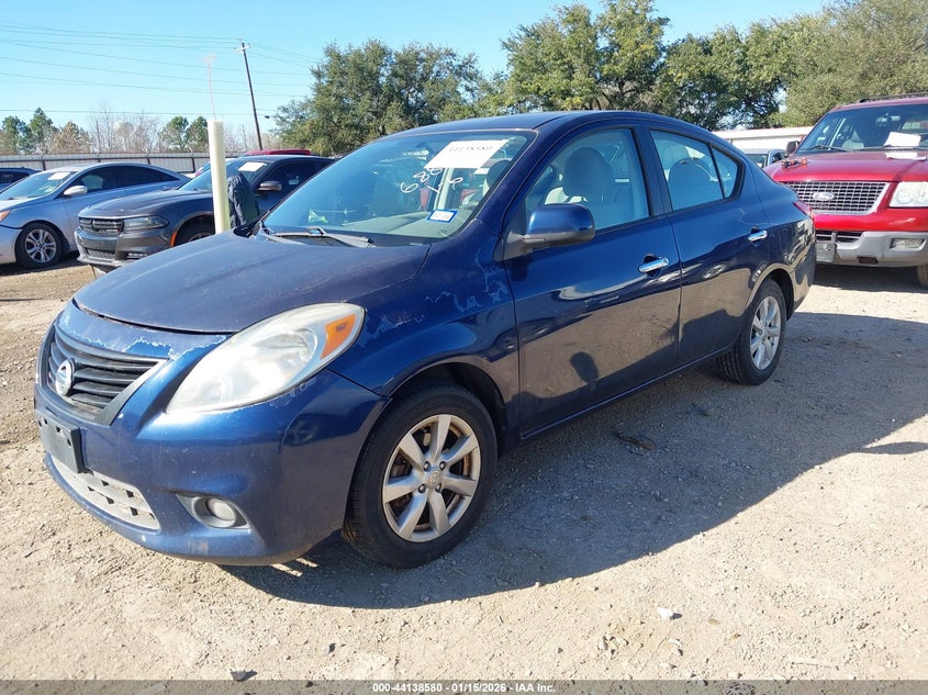 2012 Nissan Versa 1.6 1.6 Sl blue Lot 111044138580 Vin 3N1CN7AP3CL826886
