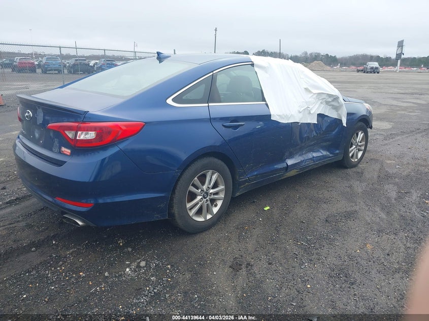 Vin: 5npe24af6hh595297, lot: 44635574, hyundai sonata 20174