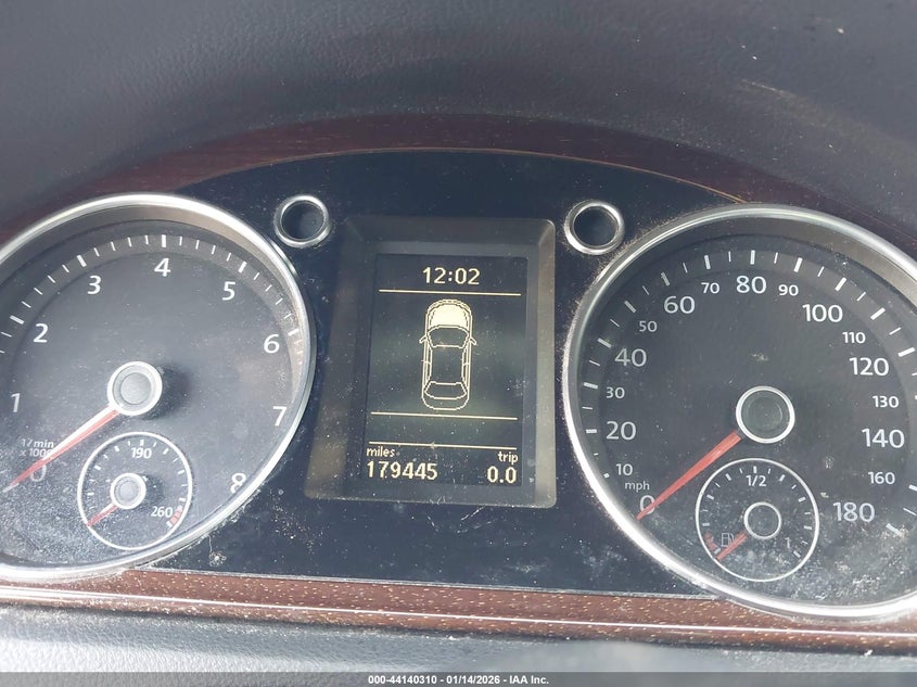 2012 Volkswagen Cc Lux Plus VIN: WVWHP7AN5CE552165 Lot: 44140310