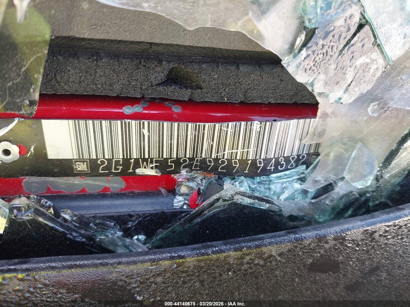 2002 Chevrolet Impala VIN: 2G1WF52E929194382 Lot: 44140675