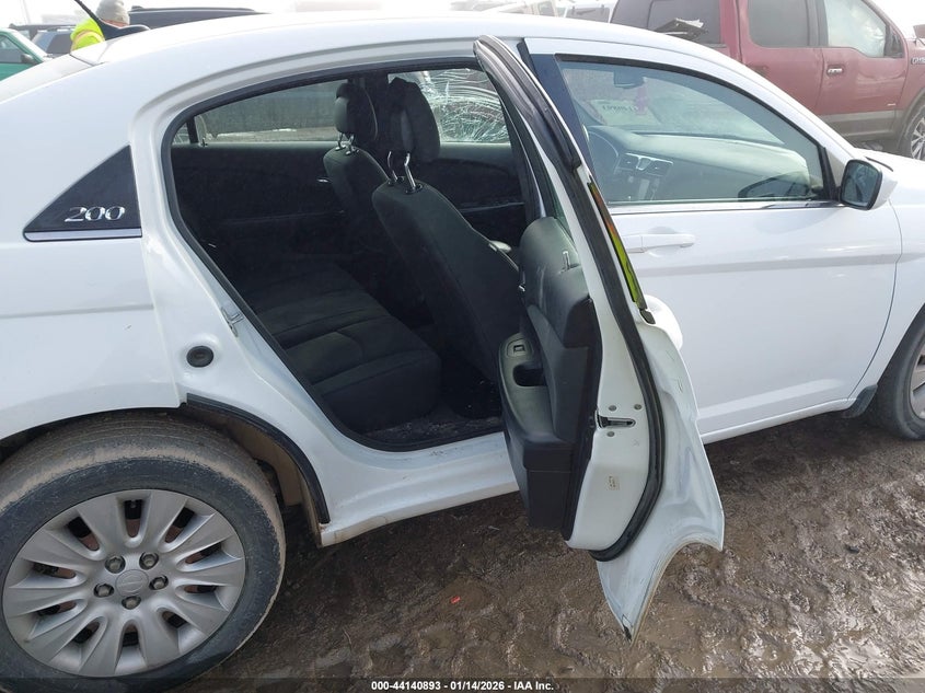 2012 Chrysler 200 2.4 Lx White Lot 111044140893 Vin 1C3CCBABXCN135529