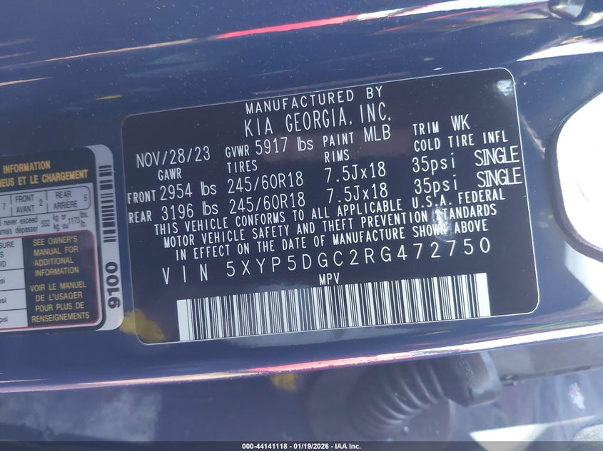 VIN 5XYP5DGC2RG472750 2024 KIA TELLURIDE SX PRESTIGE X-PRO