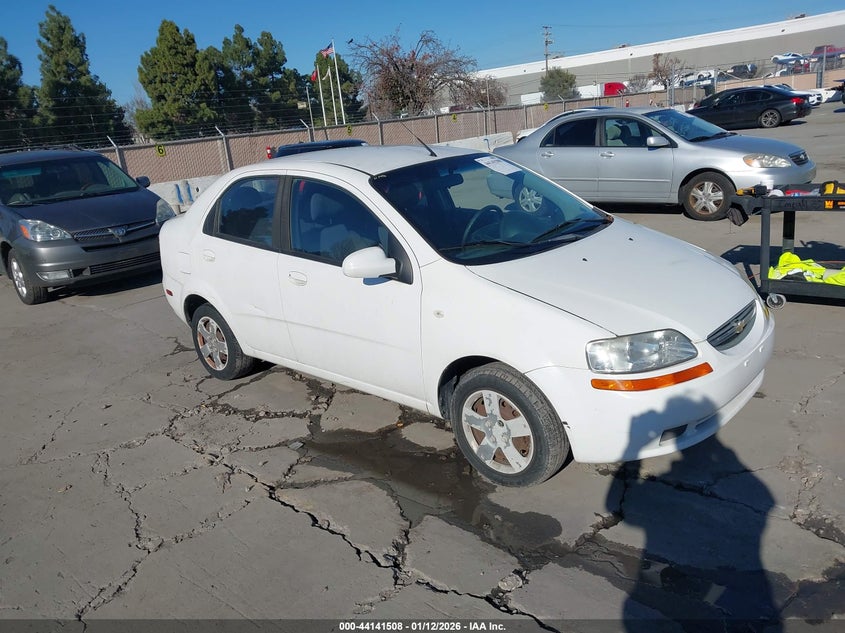 2006 CHEVROLET AVEO White VIN: KL1TD56606B515756