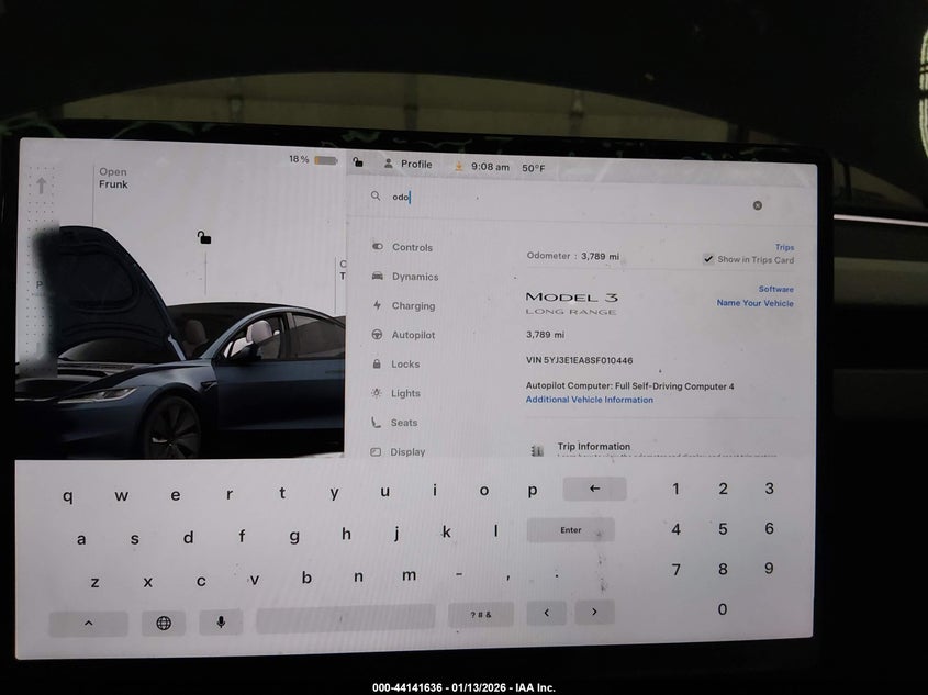 2025 TESLA MODEL 3 LONG RANGE REAR-WHEEL DRIVE/STANDARD REAR-WHEEL DRIVE · Photo 7