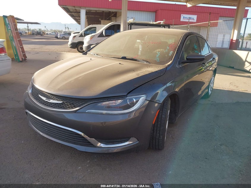 Vin: 1c3cccab4fn554406, lot: 44637656, chrysler 200 limited 20152