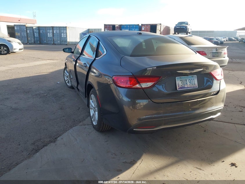Vin: 1c3cccab4fn554406, lot: 44637656, chrysler 200 limited 20153