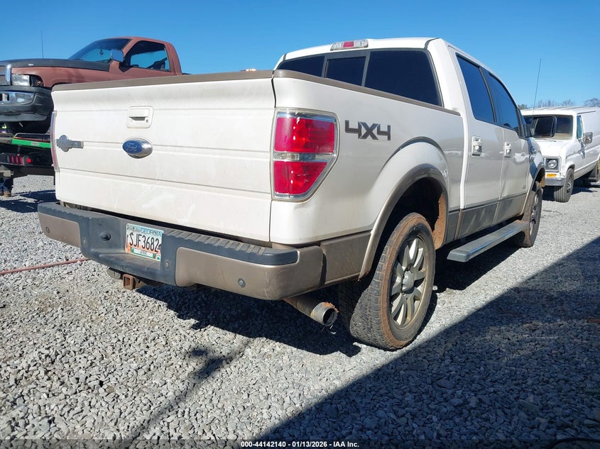 2012 Ford F-150 3.5 King Ranch white Lot 111044142140 Vin 1FTFW1ET9CKD62080