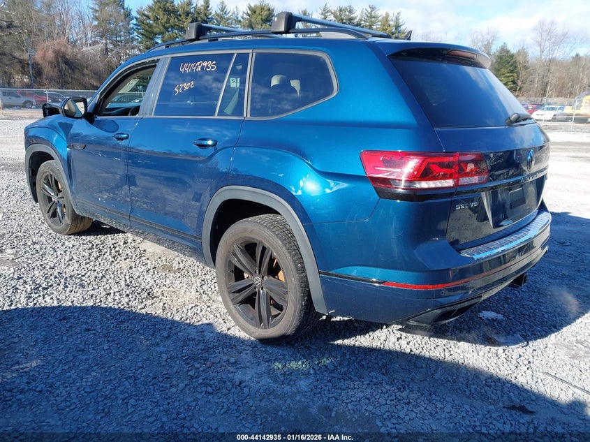 2022 Volkswagen Atlas 3.6L V6 Sel R-Line Black