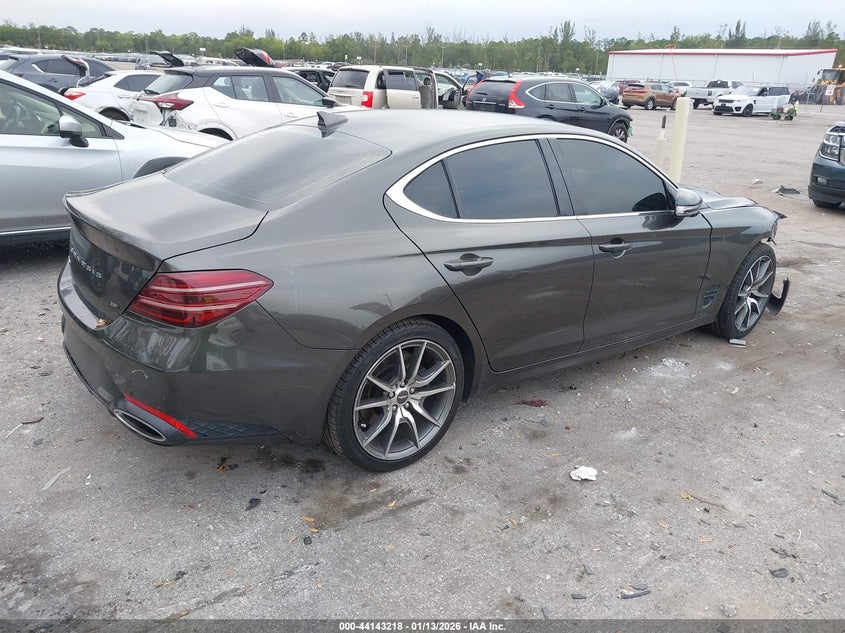 Vin: kmtg54texnu098440, lot: 44639150, genesis g70 3.3t rwd 20224