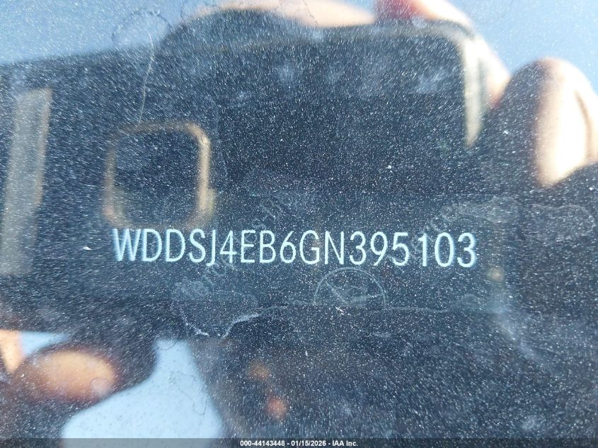 2016 Mercedes-Benz Cla 250 VIN: WDDSJ4EB6GN395103 Lot: 44143448