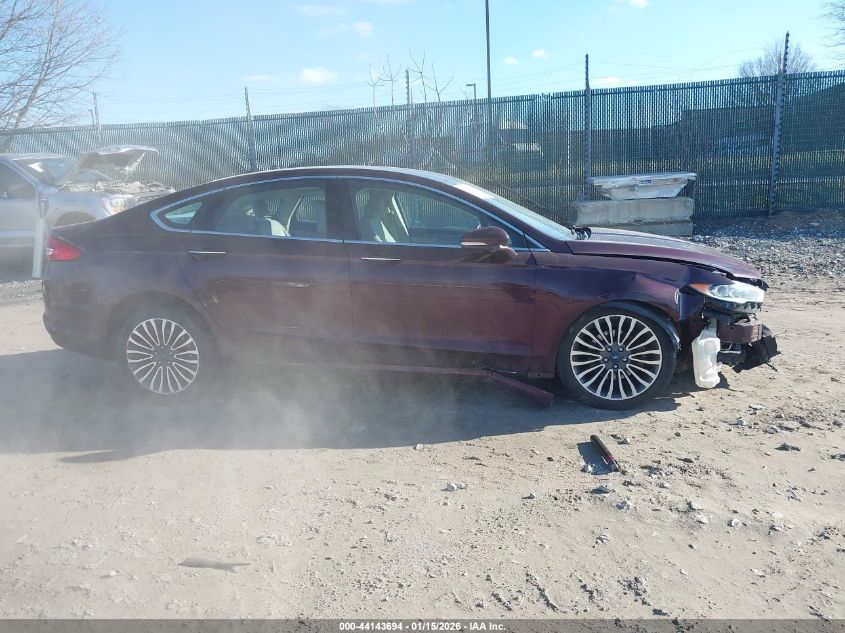 2017 Ford Fusion Se VIN: 3FA6P0T97HR120265 Lot: 44143694