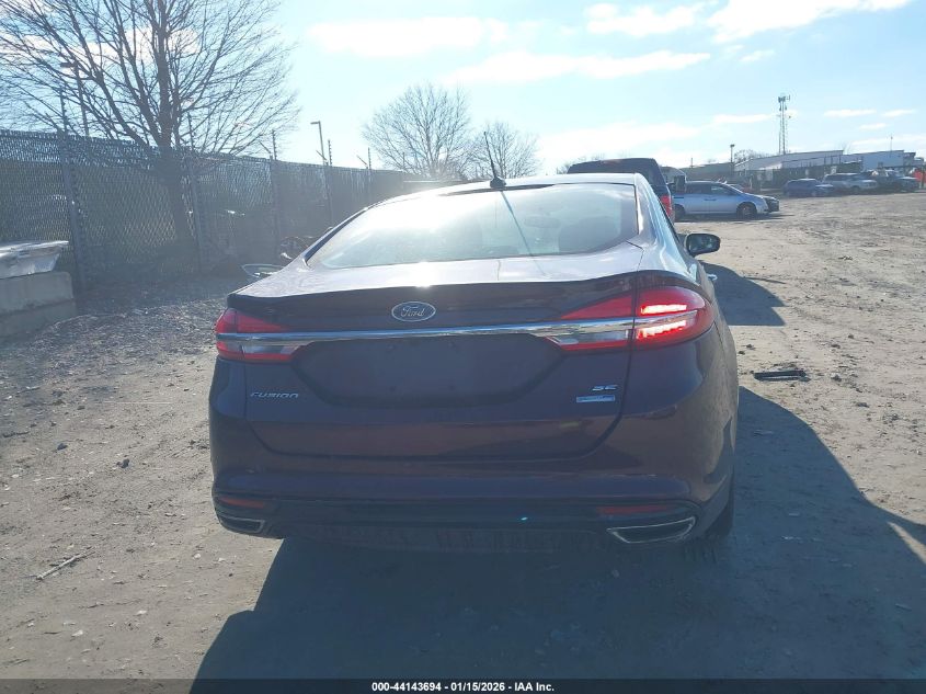 2017 Ford Fusion Se VIN: 3FA6P0T97HR120265 Lot: 44143694