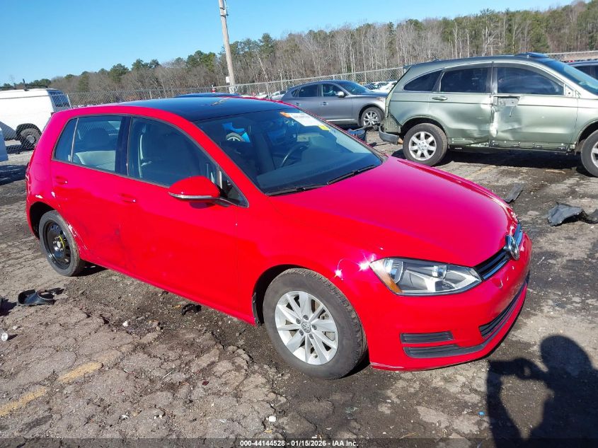 2016 Volkswagen Golf Tsi S 4-Door